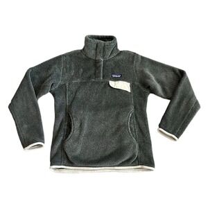 Patagonia Women's Re-Tool Snap-T‎  Gray Fleece Size Small Polartec Thermal 25442